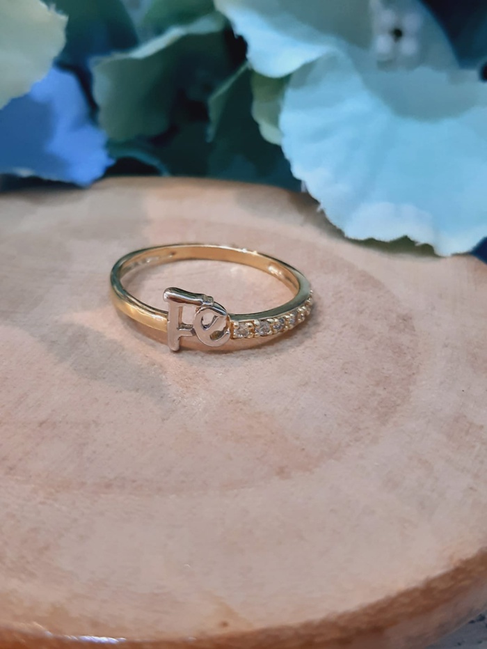 ANILLO FE ORO 18K