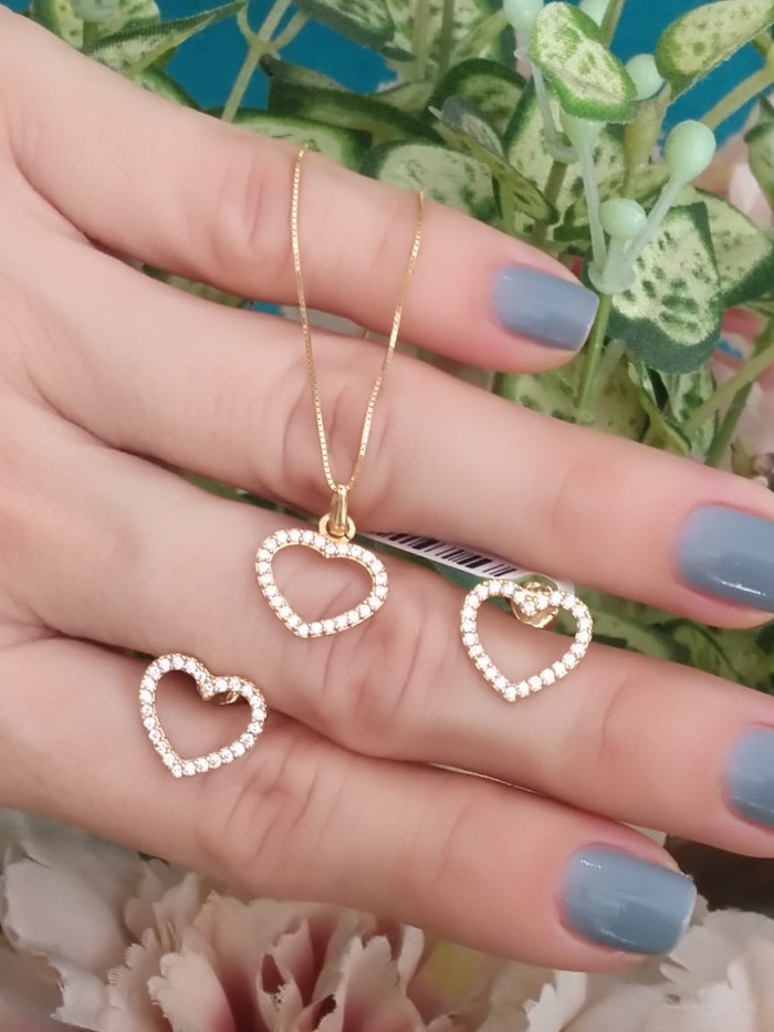 Topos corazón oro 18k