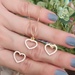 Topos corazón oro 18k