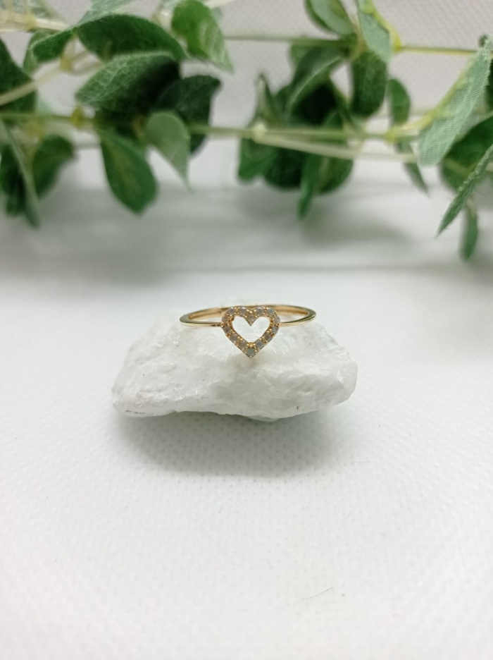 ANILLO CORAZON ORO 18K